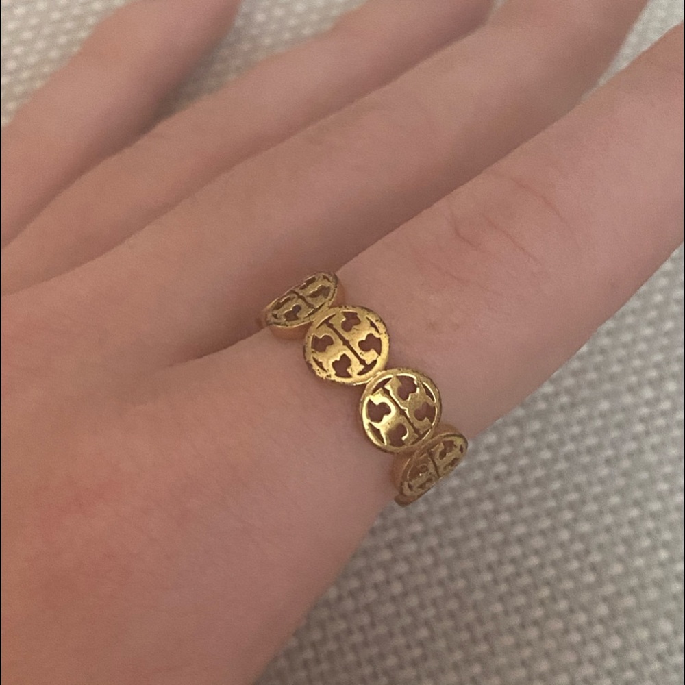 Tory Burch Logo Gold Ring